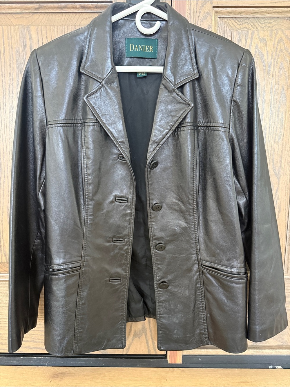 Danier Black Leather Women's Blazer Jacket